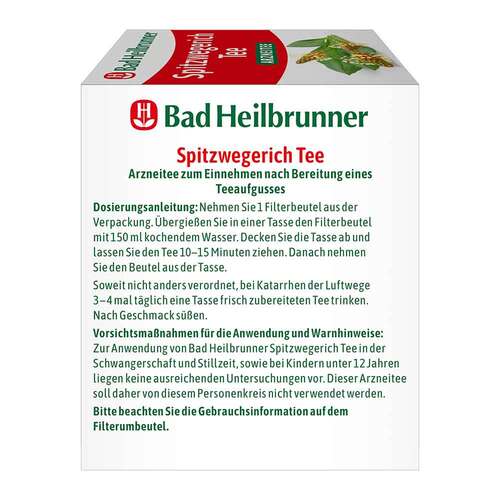 Bad Heilbrunner Spitzwegerichkraut Tee Filterbeutel  - 3
