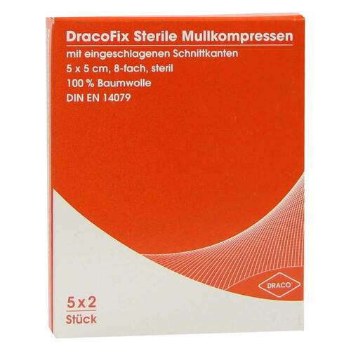 Dracofix Peel Kompressen 5x5 cm steril 8fach - 1