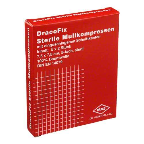 Dracofix Peel Kompressen 7,5x7,5 cm steril 8fach - 1