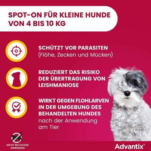 Advantix Spot-on L&ouml;sung z.Auftr.a.d.H.f&uuml;r Hund 4-10 kg - 3