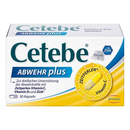 Cetebe Abwehr plus Vitamin C + Vitamin D3+Zink Kapseln  - 1