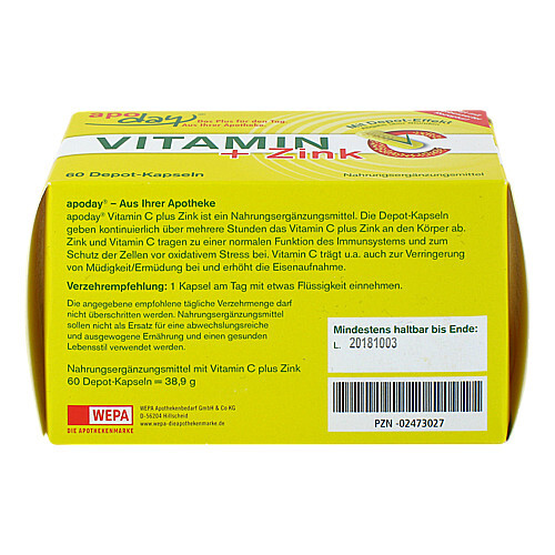 Vitamin C + Zink Depot Kapseln - 3