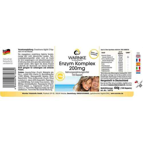 Enzym Komplex 200 Kapseln - 4