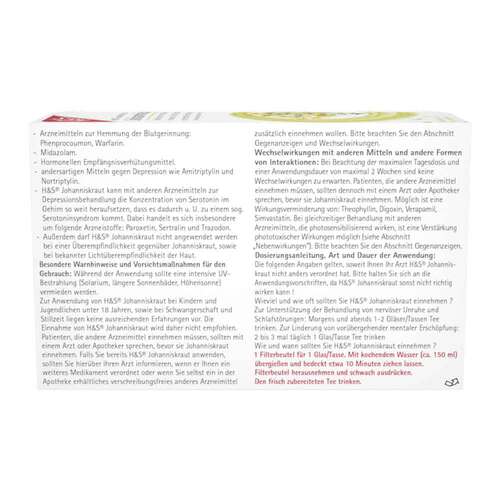 H&S Johanniskraut Filterbeutel - 2