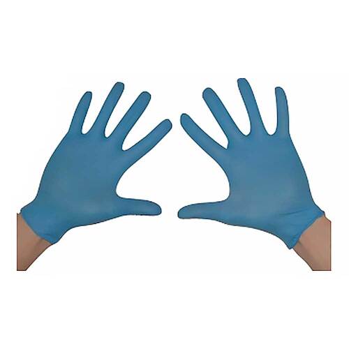 HANDSCHUHE Einmal Nitril XL blau - 1