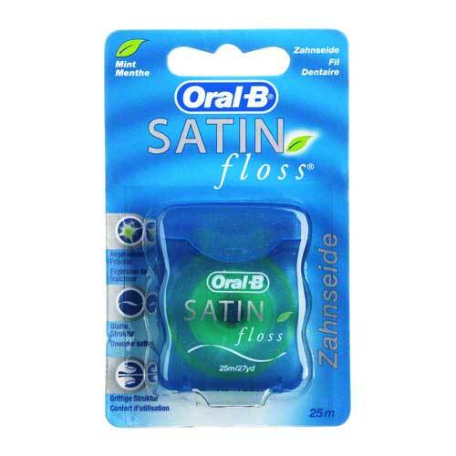 ORAL-B Zahnseide SATINfloss blau Blisterkarte - 1