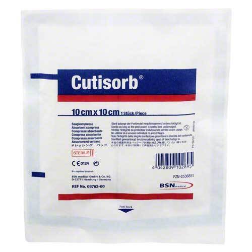 CUTISORB Saugkompressen steril 10x10 cm - 1