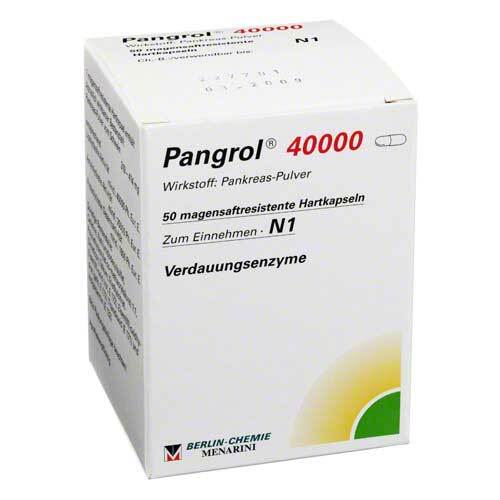 Pangrol 40.000 Hartkapseln mit magensaftresistent &uuml;berzogene Pell. - 1