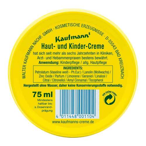 Kaufmanns Haut und Kindercreme - 3