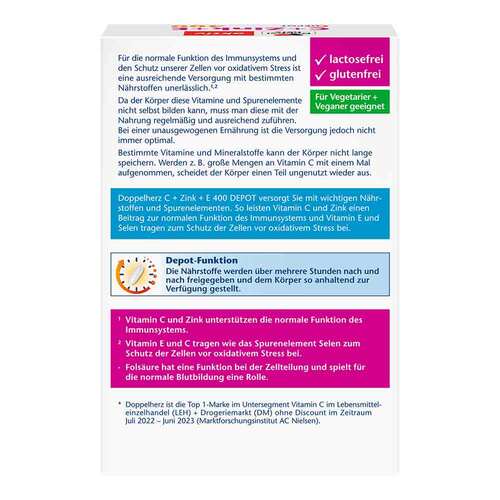 Doppelherz C + Zink+E Depot Tabletten - 2