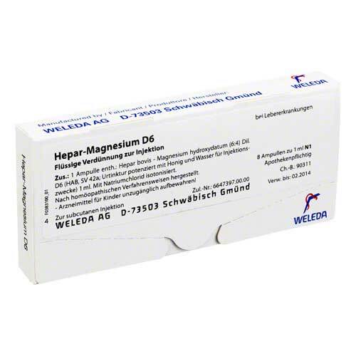 HEPAR MAGNESIUM D 6 Ampullen - 1
