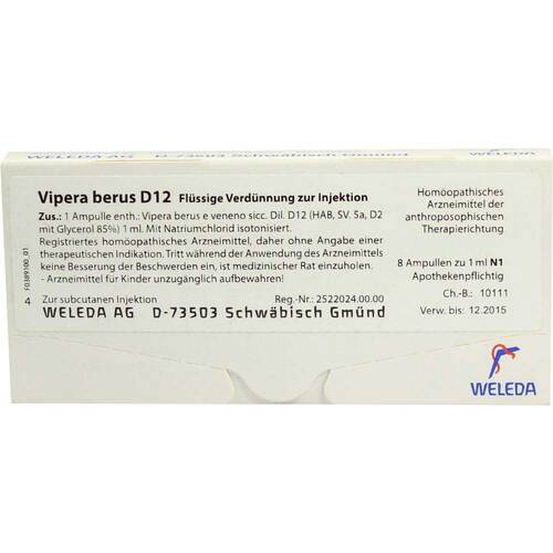 VIPERA BERUS D 12 Ampullen - 1