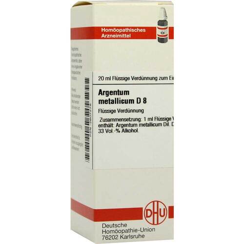 ARGENTUM METALLICUM D 8 Dilution - 1
