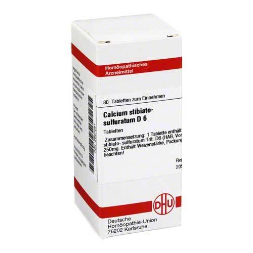 CALCIUM STIBIATO sulfuratum D 6 Tabletten - 1