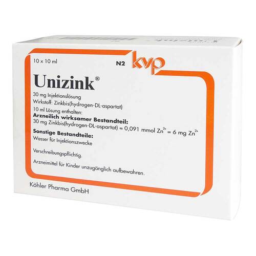 UNIZINK Injektionsl&ouml;sung in Ampullen - 1