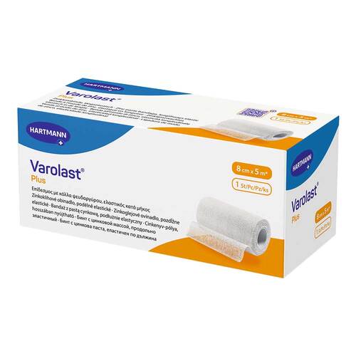 Varolast Plus Zinkleimbinde 8 cmx5 m - 1