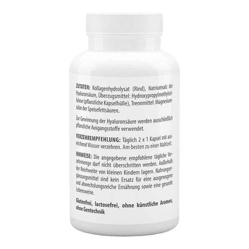 Hyalurons&auml;ure 100 + Kollagen 400 Kapseln - 3