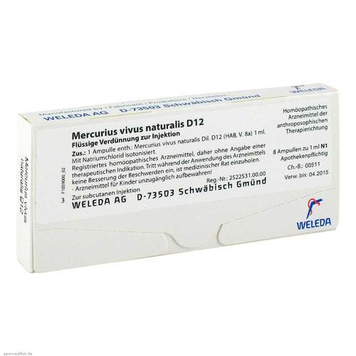 MERCURIUS VIVUS NATURALIS D 12 Ampullen - 1