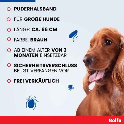 Bolfo Flohschutzband braun f&uuml;r gro&szlig;e Hunde - 6