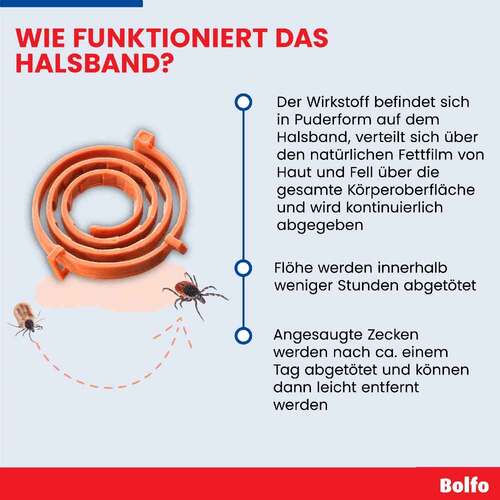 Bolfo Flohschutzband braun f&uuml;r gro&szlig;e Hunde - 8