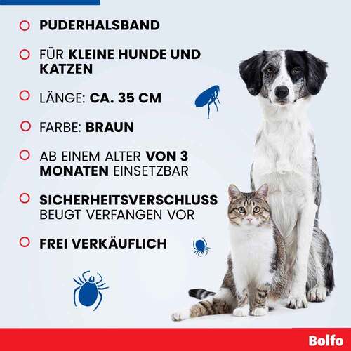 Bolfo Flohschutzband braun f&uuml;r kleine Hunde / Katzen - 6
