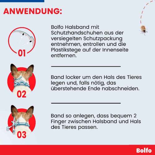 Bolfo Flohschutzband braun f&uuml;r kleine Hunde / Katzen - 7