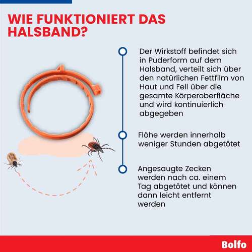 Bolfo Flohschutzband braun f&uuml;r kleine Hunde / Katzen - 8