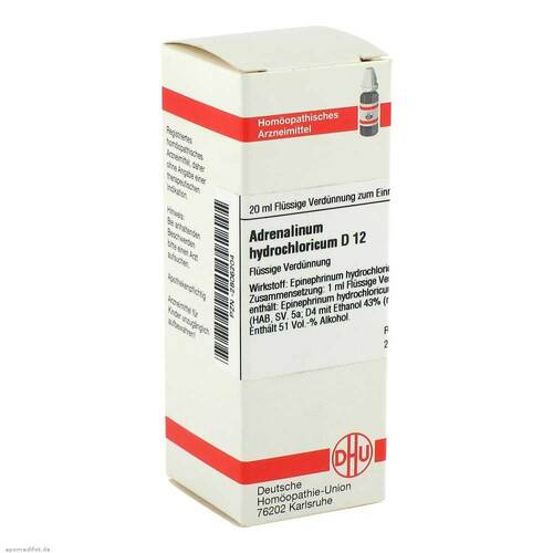 ADRENALINUM HYDROCHLORICUM D 12 Dilution - 1