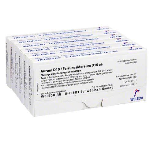 Aurum D 10 / Ferrum sidereum D 10 aa Ampullen - 1