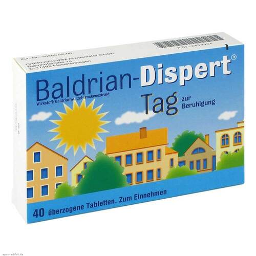 Baldrian Dispert Tag &uuml;berzogene Tabletten - 1