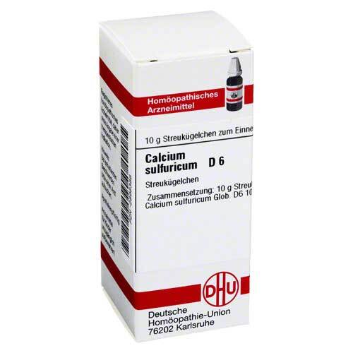 Calcium sulfuricum D 6 Globuli - 1