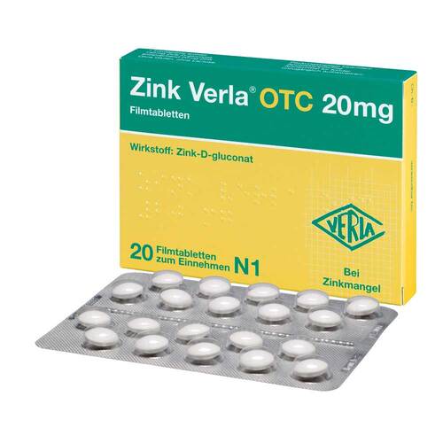 Zink Verla Otc 20 mg Filmtabletten - 1