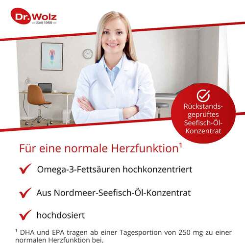 Omega-3 Fetts&auml;uren 500 mg / 60% Kapseln - 2