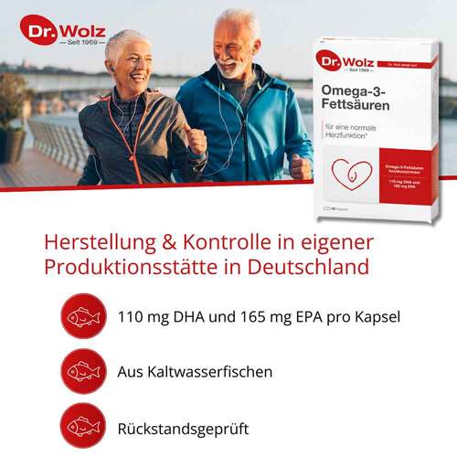 Omega-3 Fetts&auml;uren 500 mg / 60% Kapseln - 3
