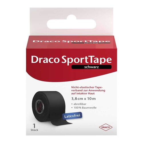 Draco Tapeverband 3,8 cmx10 m schwarz - 1