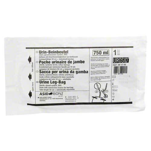 BEINBEUTEL 750 ml 50 cm steril Schlauch k&uuml;rzbar - 1