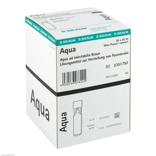 Aqua AD injectabilia Miniplasco connect Injektionsl&ouml;sung  - 1