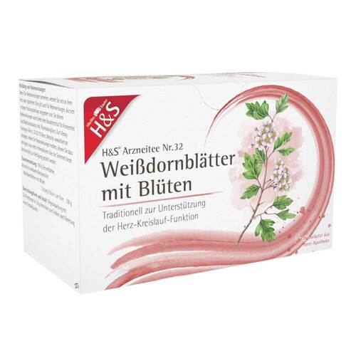 H&S Wei&szlig;dornbl&auml;tter mit Bl&uuml;ten Filterbeutel - 1