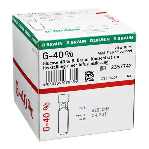 Glucose 40% B.Braun Mini Plasco connect Infusionsl.-K. - 1