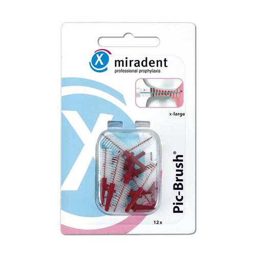 MIRADENT Interd.Pic-Brush Ersatzb.x-large bordeaux - 1