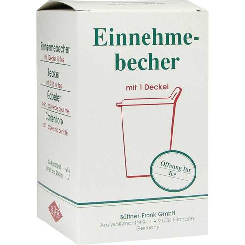 Einnehmebecher Kunststoff mit abnehmb.Trinkdeckel - 1