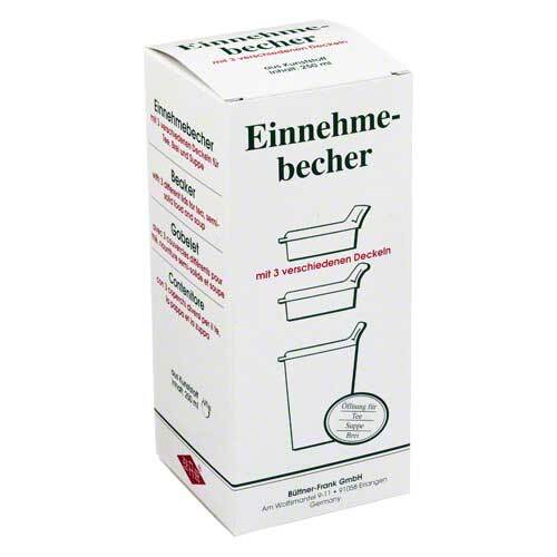 Einnehmebecher Kunststoff mit 3 Trinkdeckel - 1