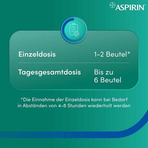 Aspirin Complex Beutel mit Granulat zur Herstellung einer Suspension zum Einnehmen  - 10