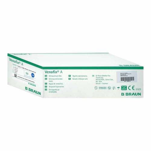 VENOFIX A Venenpunktionsb.23 G 0,65x19mm 30cm blau - 1