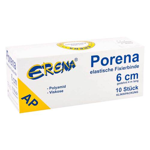 Porena elastische Mullbinde binde 6 cm wei&szlig; ohne Cello - 1