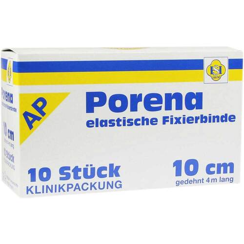Porena elastische Mullbinde binde 10 cm wei&szlig; ohne Cello - 1