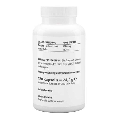 GUARANA PUR 500 mg Kapseln - 2
