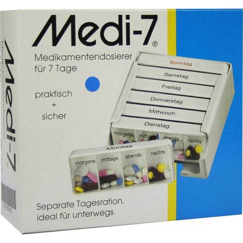 Medi 7 Medikamentendos.f&uuml;r 7 Tage blau - 1