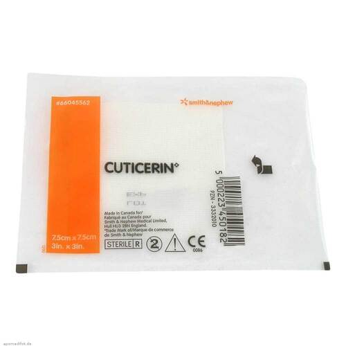 Cuticerin 7,5x7,5 cm Gaze mit Salbenbeschichtung - 1