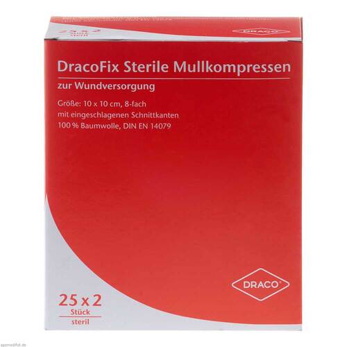 Dracofix Peel Kompressen 10x10 cm steril 8fach - 1